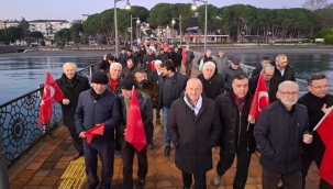 ÜNYE İSKELESİ'NDE GAZZE İÇİN BULUŞTULAR
