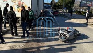 Ünye Tabakhane Köprüsü'nde Motosiklet Kazası