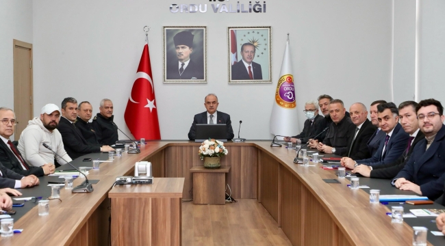 İl Spor Güvenlik Kurulu Toplantısı, Vali Erol'un Başkanlığında Yapıldı