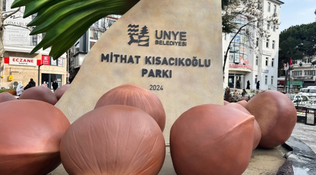 Mithat Kısacıkoğlu Parkı'na Fındık Figürlü Yenileme