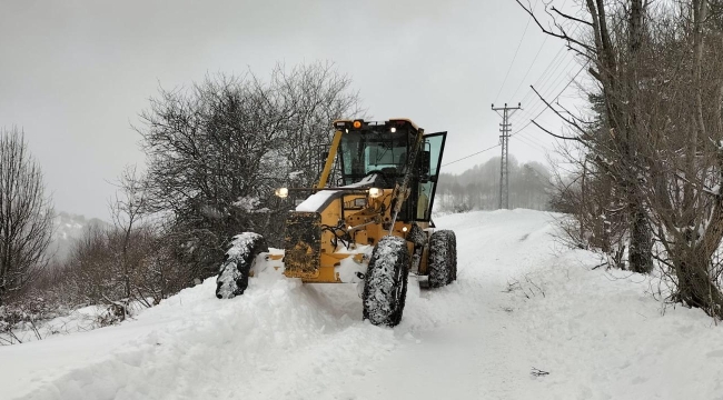 Ordu'da Kar Kalınlığı 60 Cm'ye Ulaştı