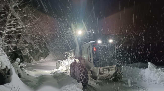 Ordu'da Karla Mücadelede Yoğun Tempo