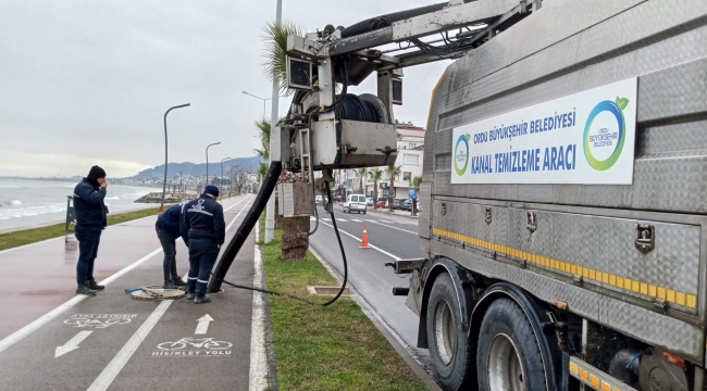 Ordu'da Yağışlar Öncesi Altyapı Temizliği
