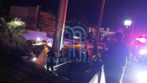 Ünye'de Otomobil Otelin Bahçesine Uçtu 