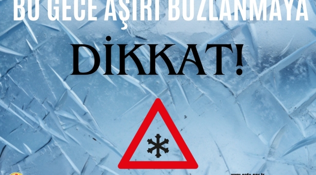 Valilik Uyardı: Ordu'da Hava Sıcaklığı -24 Dereceyi Görecek!