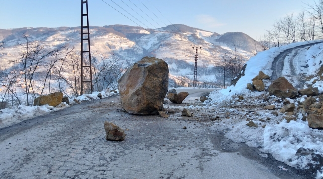 Ordu'da Eriyen Karlar Heyelanlara Yol Açtı