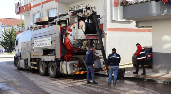 Ordu'da Kanal ve Yağmur Su Hatları Temizleniyor