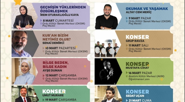 Ordu'da Ramazan Coşkusu Zirve Yapacak