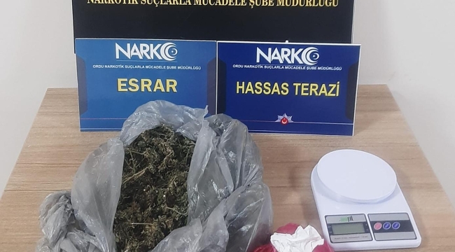 Ordu'da Uyuşturucuya 3 Tutuklama
