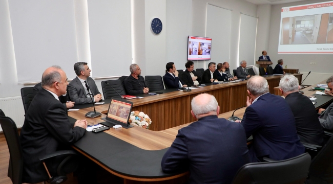 Ordu Şehir Hastanesinin 12. Koordinasyon Toplantısı Yapıldı