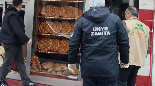 Ünye'de Fırın ve Marketler Denetim Altında