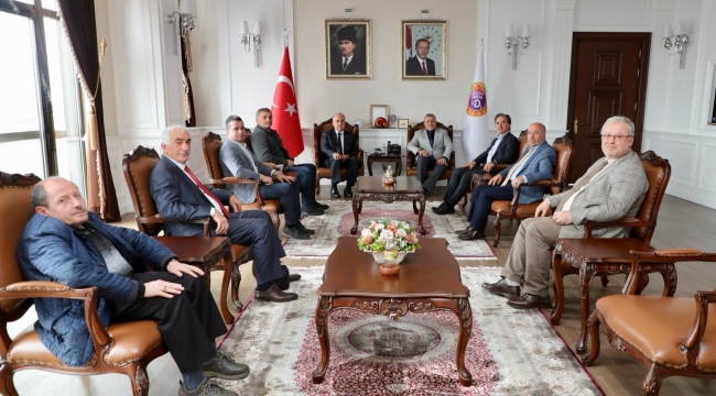 ÜSTP'den Vali Erol ve Genel Sekreter Hatipoğlu'na Ziyaret