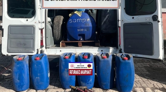 Faturasız Akaryakıta Jandarma Engeli!