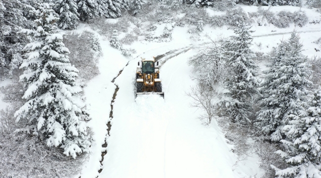 Kırsalda Karla Mücadele Sürüyor