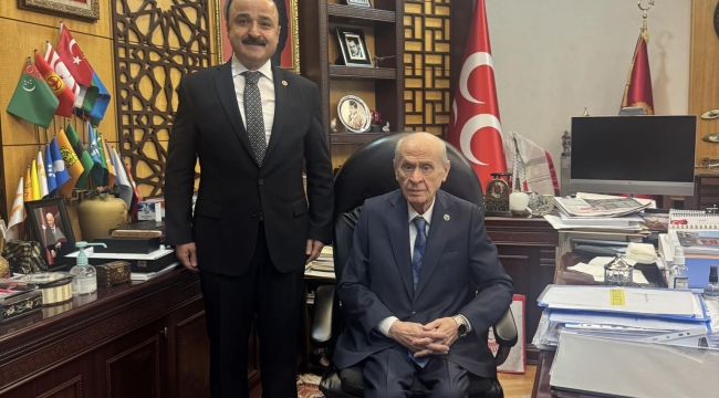 Naci Şanlıtürk'ten Lider Bahçeli'ye Ziyaret