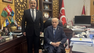 Naci Şanlıtürk'ten Lider Bahçeli'ye Ziyaret