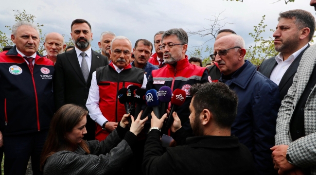 Tarım ve Orman Bakanı Yumaklı, Ordu'da Zirai Don İncelemesinde Bulundu
