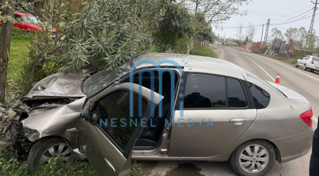 Ünye Çimento Mevkiinde Kaza: 2 Yaralı
