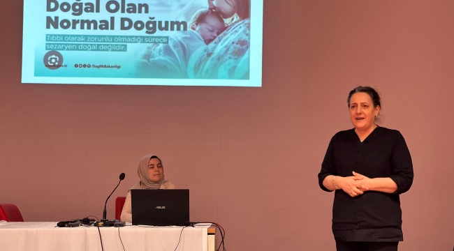 Ünye Devlet Hastanesinde Normal Doğumun Önemine Dikkat Çekildi