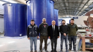 Büyükşehir'in Ürettiği Su Depoları Kırsal Mahallelerde Yerini Alıyor