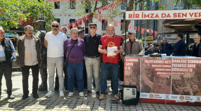 Emep'ten "Barajsız Sendika, Yasaksız Grev, Güvenceli İş" Kampanyası