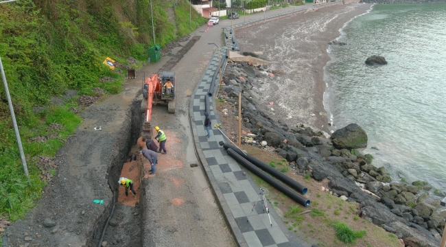 Fatsa İlçesi Yalıköy Mahallesi Kanalizasyon Hattı Tamamlandı