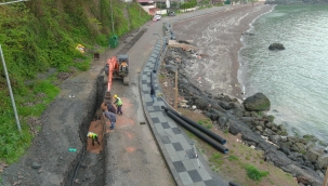 Fatsa İlçesi Yalıköy Mahallesi Kanalizasyon Hattı Tamamlandı