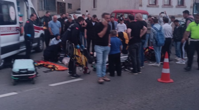 Ünye Çömlekçi'de Motosiklet Kazası: 2 Yaralı 