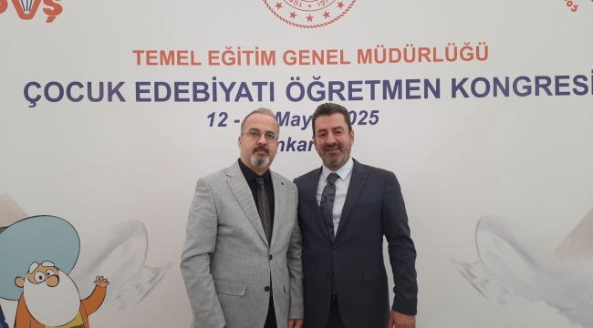 Ünye'den Servet Bal, "Çocuk Edebiyatı Öğretmen Kongresi"nde