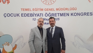 Ünye'den Servet Bal, "Çocuk Edebiyatı Öğretmen Kongresi"nde