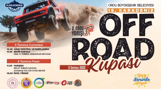 Off-Road Karadeniz Kupası Yarışları Ordu'da