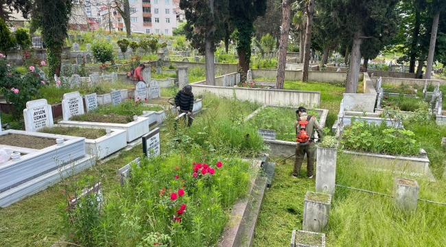 Ordu'da Mezarlıklar Kurban Bayramına Hazır