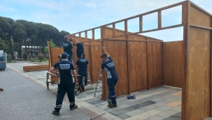 Ünye'de Festival Evlerinin Kurulumu Başladı