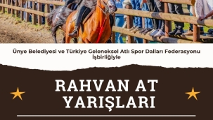 Ünye'de Geleneksel Rahvan At Yarışları Heyecanı