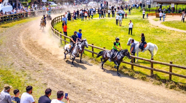 Ünye'de Rahvan At Yarışları Heyecanı