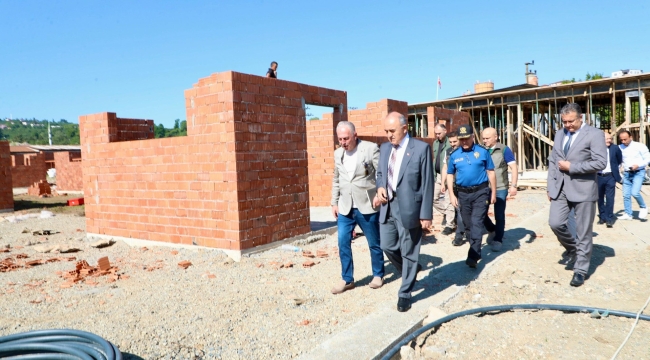 Vali Erol, Barınak, Doğal Yaşam Alanı ve Rehabilitasyon Merkezi İnşaatlarını İnceledi