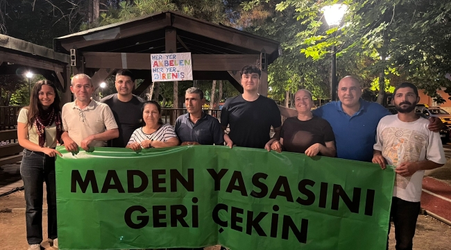Maden Yasası'na Karşı Park Nöbeti Sürüyor