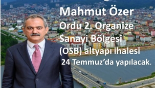 Özer'den 2. OSB Müjdesi