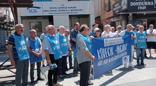 Sol Parti Ünye: "ABD Üsleri Kapatılsın!"