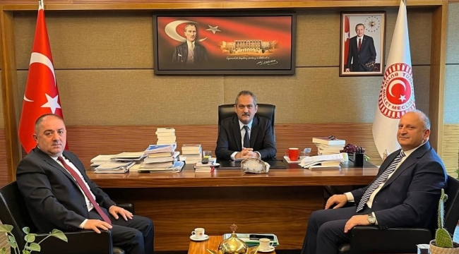 Başkan Tavlı ve Başkan Alparslan'dan Özer'e Yatırım Teşekkürü
