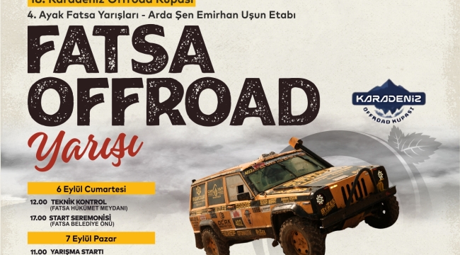 Fatsa'da Off-Road Heyecanı Yaşanacak