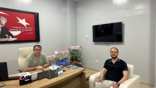 Gazeteci Gündoğdu'dan Yeni Müdür Yardımcısı Cırık'a "Hayırlı Olsun" Ziyareti