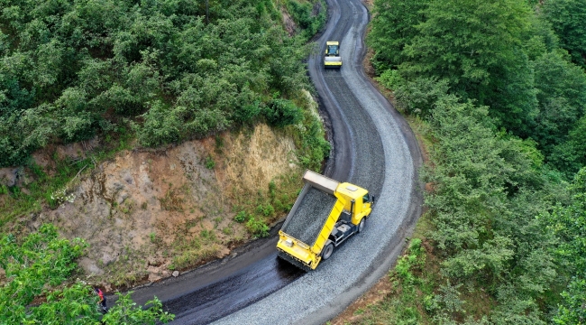 Ordu-Samsun Sınırı Asfaltla Buluştu
