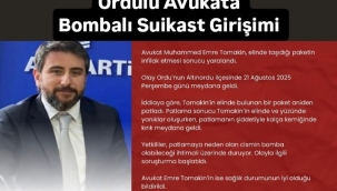 Ordulu Avukata Bombalı Suikast Girişimi Mi?