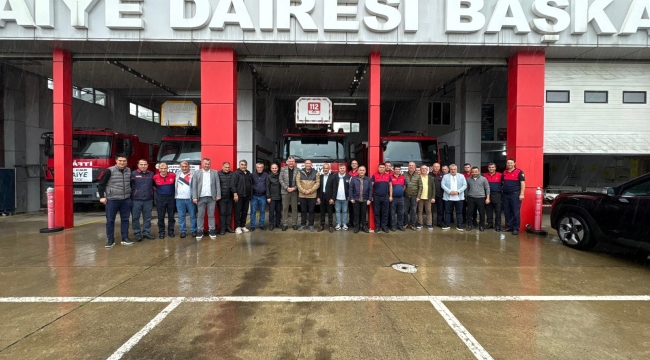Başkan Akar'dan Ünye İtfaiyesi'ne Ziyaret
