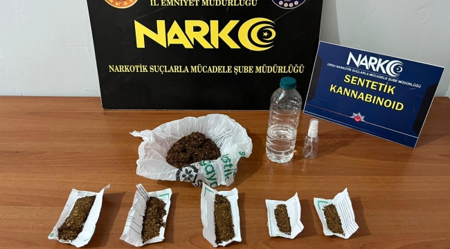 Ordu'da Uyuşturucu Operasyonları Sürüyor: 1 Tutuklama