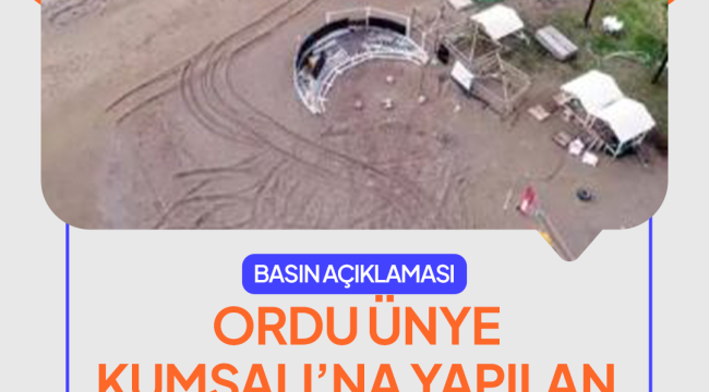 Ordu Yöresi Çevre Derneği: "Yalı Kumsalına Beton Kabul Edilemez!"