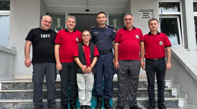 Ün-Off'tan İlçe Jandarma Komutanı Aytekin'e Ziyaret