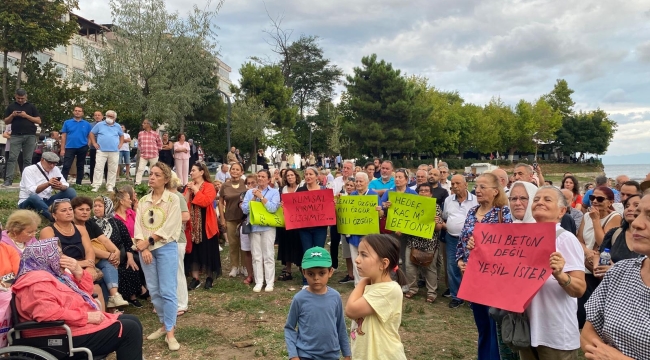 Ünye'de "Yalı Kumsalı'na Dokunma" Eylemi