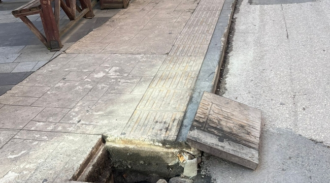 Ünye Hükümet Caddesi'nde Tehlikeli Çukur!